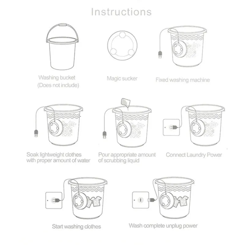 Portable Mini Washing Machine